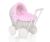 Carrito de muñecas de mimbre My Sweet Baby con ropa rosa
