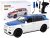 Coche R/C 1:20 Blanco y Azul Control Remoto