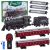 Tren eléctrico clásico de Lean Toys con control remoto y luces