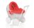 Cochecito de Muñeca My Sweet Baby de Mimbre con Ropa Blanca y Roja