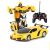Auto Robot Transformer y Coche Deformado 2 en 1 Amarillo