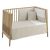Jgo 2 Pcs.colcha I-v. Cuna 60 Lino Rosa 60x120x3 Cm - Cambrass