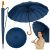 Sombrilla automática grande con cubierta de hombro azul marino 115 cm