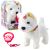 Perro Interactivo con Lazos que Camina y Ladra - Blanco