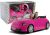 Muñecas con Coche Deportivo Coupé Sonido y Luces 43 cm Rosa