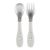 Cubertería de Metal Chicco para Bebés - 18 meses en Gris