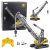 Grúa oruga R/C Huina 1:14 con pluma extendida vista lateral