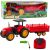 Tractor de granja control remoto con remolque rojo