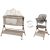Cuna de colecho y trona 2en1 Kikkaboo Sleat Me Beige