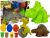 Moldes de Huevos de Dinosaurio Play Dough 12 Piezas 4 Colores