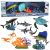 Set de Figuras de Animales Marinos con Elementos Móviles