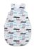 Cotton Sleeping Bag For Children, Size M, 3-12 Months, Tog 2.5, All-season - Gray And Turquoise Cars