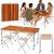 Set Mesa Camping Plegable 4 Taburetes con Maletín