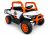 Coche eléctrico infantil Lean Cars GTS2299-H 24V 4x4 naranja, vista frontal todoterreno