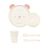 Juego de vajilla infantil Kikkaboo Bear with me Rosa