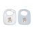 Set de 2 baberos de rizo Dreamy Flight Azul Kikkaboo