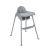 Trona 2 en 1 Oaty gris Kikkaboo en modo trona alta vista frontal