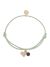 Pulsera Llamador de Ángeles Proudmama en verde con corazón, un diseño elegante.