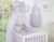 Juego de Cuna 5 piezas My Sweet Baby con dosel en flores rosas
