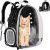 Mochila Transportadora Purlov para gatos y perros, cómoda y segura