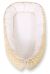 Baby Nest Double-sided Premium Cocoon For Infants Bobono- White Dots On Beige/ Beige Strips