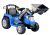 Tractor eléctrico azul para niños ZP1005