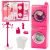 Set de Lavandería para Muñecas con Lavadora y Secadora Rosa