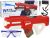 Gran Pistola de Agua Roja 750ml con Gafas