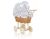 Carrito de Muñecas My Sweet Baby, Mimbre Natural con Ropa
