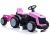 Tractor a Batería Rosa con Remolque