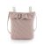 Bolso maternal Bohem Taylor Cambrass color rosa vichy, vista frontal