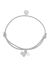 Llamador de Ángeles Pulsera Mea Proudmama - Corazón Plata y Cristal