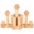 Juego de construcción encerado con aceite de nogal , 75 piezas - imagen 2