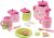 Juego de té con motivo floral - 17 piezas - Juguete de madera