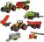 Juego de 6 dispositivos agrícolas para niños tractores y remolques