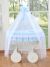Moisés Deluxe Bellamy de Mimbre Blanco con Dosel