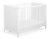 Cuna de Madera Blanca Matteo 120x60 cm – 3 Alturas, Barrotes Extraíbles - imagen 2