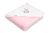 Capa de baño Rosa de algodón termo-terry con capucha bordada Conejo - imagen 2