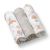 Set de 3 muselinas de Bambú en color Gris , 70 x 70 cm