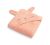 Toalla de Baño Suave con Capucha Conejo 90x90 cm - Rosa