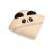 Toalla de Baño Suave con Capucha Panda 90x90 cm - Beige