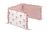 Protector de Cuna Reversible de Muselina – Ballerinas Rosa – 3 Paneles con Sujeción Segura