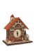 Reloj de madera entramado 