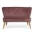Sofá Infantil Doble Veltvet - Childhome-Rosa