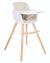 Trona de madera Woody beige Kikkaboo