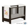Cuna de Madera Osito con Lazo 120x60 cm – Rosa y Marrón, 3 Alturas y Barrotes Extraíbles - imagen 3