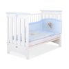 Cuna de Madera Lorenzo III 120x60 cm Blanca y Azul – 3 Alturas, Barrotes Extraíbles y Protector de Dentición - imagen 5