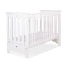 Cuna de Madera Lorenzo III 120x60 cm Blanca – Con Teething Rail, 3 Alturas y Barrotes Extraíbles