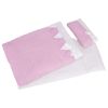Ropa para cama de muñecas de rayas rosas, de Goki - imagen 7