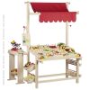 Puesto de mercado de madera con toldo, de Goki - imagen 7